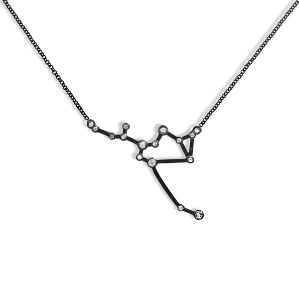 Sagittarius - Gunmetal Necklace