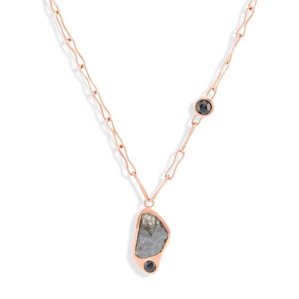 Black Diamond & Spinel Golden - The Dauphine  Necklace